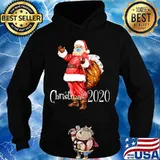 Santa Wear Face Mask And Toilet Paper Bag Christmas 2020 Shirt Hoodie