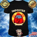 SHHH! imposter funny vintage Among Game sus T-Shirt