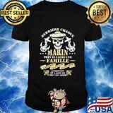 Skull derrière chaque marin fort se cache une famille shirt