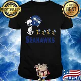 Snoopy and woodstock seattle seahawks shirt