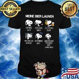 Snoopy meine bier launen ich mag bier ich liebe bier ich trinkie bier shirt