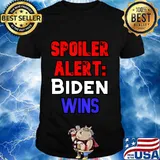 Spoiler Alert Biden Wins Joe Biden 2020 Patriotic Anti Trump T-Shirt
