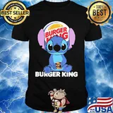Stitch burger king logo shirt