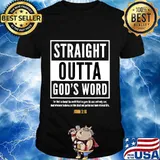 Straight Putta Gods Word Christian T-shirt