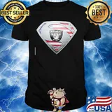 Superman oakland raiders american flag shirt