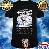 Tampa bay lightning stanley cup champions 2020 be the thunder signatures shirt