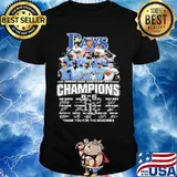 Tampa bay rays american league champions thank for the memories signatures shirt