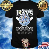 Tampa bay rays baseball signatures shirt