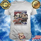 The dukes of hazzard 01 car featuring catherine bach daisy duke james best sheriff rosco shirt
