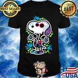 The peanuts sugar skull snoopy shirt