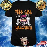 This girl loves Dunkin Donuts halloween shirt
