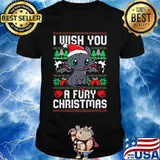 Toothless santa claus i wish you a fury christmas shirt