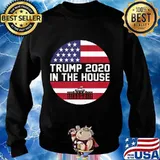 Trump 2020 In The House American Flag Shirt Sweater
