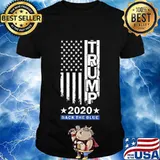 Trump Back The Blue Pro Trump Thin Blue Line US Flag Police shirt