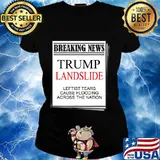 Trump landslide breaking news trump wins 4 more years s Ladies tee