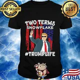 Two Terms Snowflake Vote President Trump US Flag Sunglasses Shirt