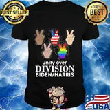 Unity Over Division Biden Harris 2020 Equality Lgbt American Flag Shirt