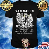 Van halen 48th anniversary 1972 2020 thank for the memories signatures shirt