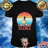 Violent i destroy silence vintage retro shirt