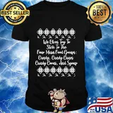 We elves try to stick to the four main food group candy ugly christmas shirt