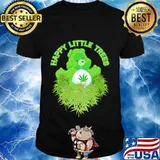 Weed bear happy little trees shirt