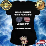 Who built the cages joe trump sunglasses american flag election s Ladies tee