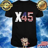 X45 trump us election american flag shirt