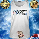 007 James Bond Letter Gun Shirt Tank top