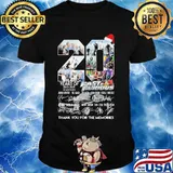 20 years of 2001 2021 10 movies fast and furious thank you for the memories signatures shirt