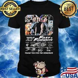 20 years of 2001 2021 fast and furious thank you for the memories signatures shirt