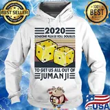2020 someone please roll doubles to get us all out of jumanji vintage retro s Hoodie