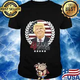 45 Forever President Trump Appreciation Pro Freedom Patriot American Flag Shirt