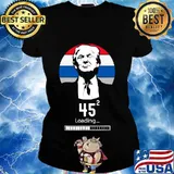 45 Squared Trump 2020 Second Term USA Loading Vintage Shirt Ladies tee