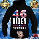 46 Biden 2020 Winner American Flag Shirt Hoodie