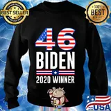 46 Biden 2020 Winner American Flag Shirt Sweater