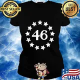 46th President Joe Biden 46 Betsy Ross American Flag Shirt Ladies tee
