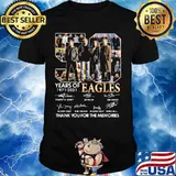 50 years of 1971 2021 eagles thank you for the memories signatures shirt