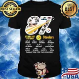87 years of 1933 2020 pittsburgh steelers thank you for the memories signatures shirt