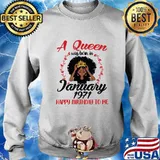 A queen was born in january 1971 happy birthday to me s Sweater