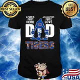 A son's first hero dad a daughter's first love auburn tigers shirt