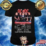 Acdc Band Music Signature 48th Anniversary Birthday Thank For The Memories Shirt