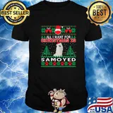 All I Want For Christmas Is Samoyed Mask Xmas Shirt