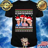 All I Want For Christmas Is The Rolling Stones Wear Hat Santa Merry Xmas Shirt