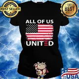 All of us united american flag vintage s Ladies tee