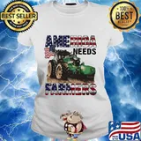 America needs farmers trucker s Ladies tee