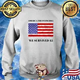 America The Invincible We Survived 45 American Flag Shirt Sweater