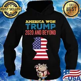 America Won Trump 2020 And Beyond American Flag Shirt Hoodie