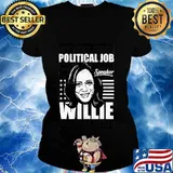 Anti-Biden Kamala Harris My Very First Political Job Was Sitting On Speaker Willie Brown's Staff Shirt Ladies tee
