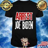 Arrest joe biden lock him up political humor shirt