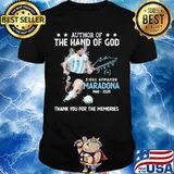 Author Of The Hand Of God Diego Maradona 1960 2020 Thank You For The Memorie Signuature Shirt